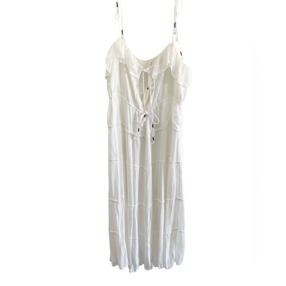 NWT Anthropologie white tiered ruffle sundress - Picture 5 of 7